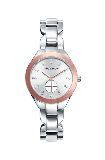Relógio feminino Viceroy 40906-00 rosa aço