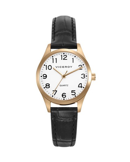 Reloj Viceroy Mujer 42222-94 Piel Negra