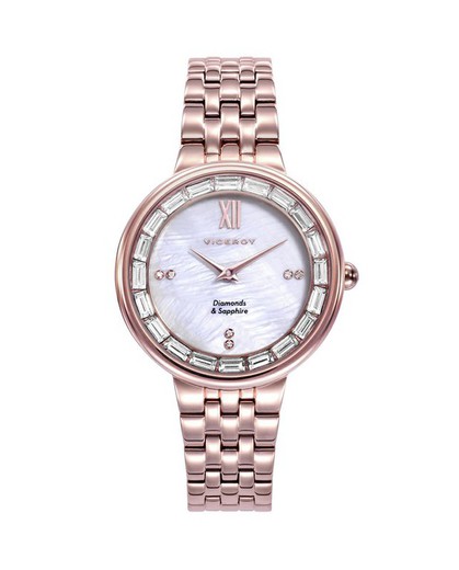 Zegarek damski Viceroy 42400-93 Różowe cyrkonie