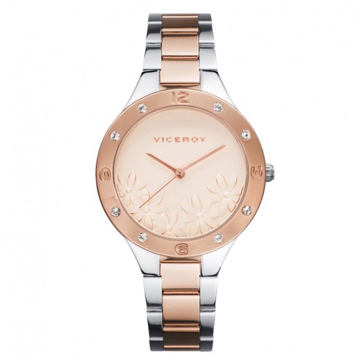 Relógio feminino Viceroy 42412-90 rosa aço