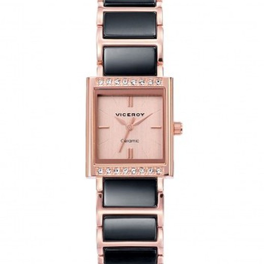 Relógio feminino Viceroy 471008-57 de cerâmica rosa