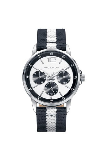 Zegarek dziecięcy Viceroy 401095-05 Nylon Czarny Biały