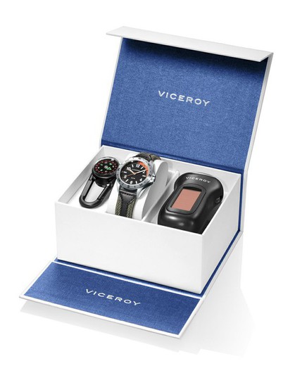 Viceroy Child Watch 42403-54 Green Black Lantern and Compass