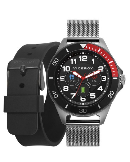 Reloj Viceroy Smartwatch 41115-50 Acero Esterilla Sport Negro