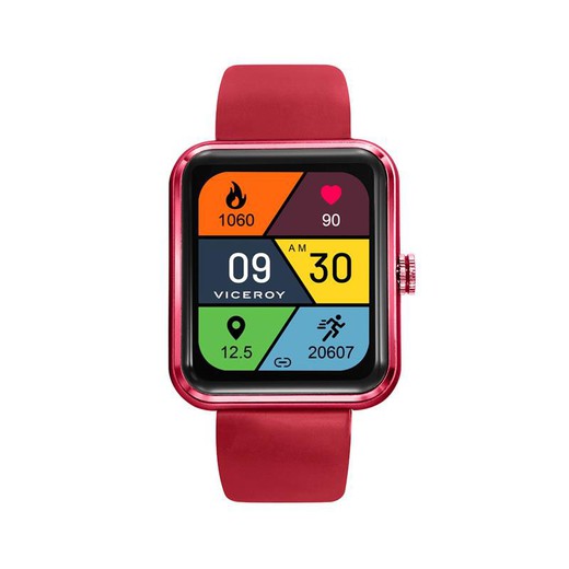 Viceroy Smartwatch Pro 41117-40 Sportowy czerwony zegarek