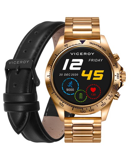Reloj Viceroy Smartwatch Pro Hombre 401253-90 Dorado