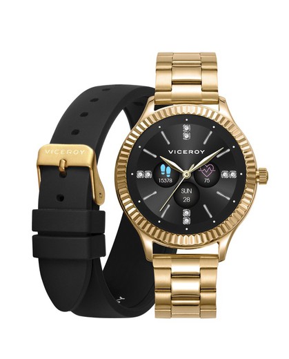 Viceroy Smartwatch Pro Γυναικείο Ρολόι 401152-90 Χρυσό