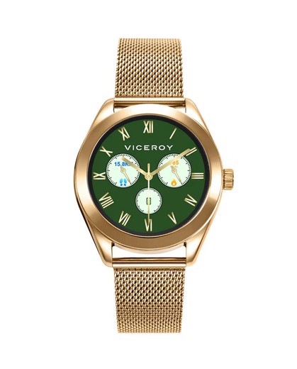 Reloj Viceroy Smartwatch Pro Mujer 41122-90 Dorado Esterilla