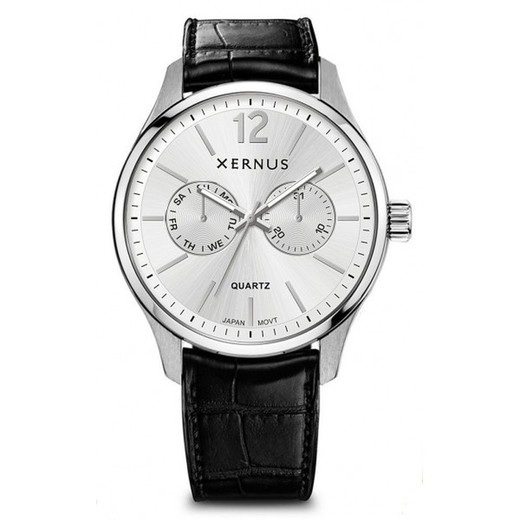 Reloj Xernus Hombre E2002-4  Piel Negra