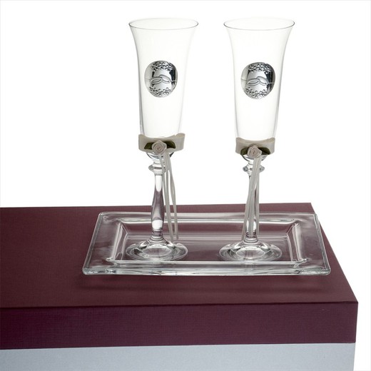 Set Bandeja+Copas Conmemorativo GA3120A Alianzas