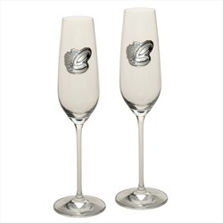 Set Copas+Bandeja Conmemorativas GA3044/V Cristal 25 Años