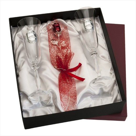 Set Copas+Rosa Conmemorativas GA2021A Cristal Alianzas