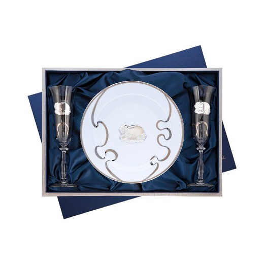 Set Plato+Copas Conmemorativo GA4315A Alianzas