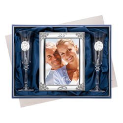 Set portafoto tazze anniversario 18x24 cm GA9250/18V Alliances 25 anni