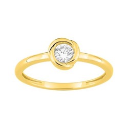 Solitario Oro 9kts Argyor-MRM (9)9KLGD098Y Diamante F-VS. SYNT 0.25CT