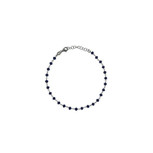 Tobillera Kids Plata Argent Basic 20,5+2,5cm TORT009 Bolitas Azules