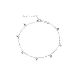 Bracelet de Cheville Argent 21+5cm TO00007RH Feuille