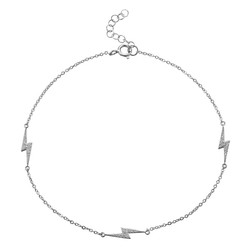 Tobillera Plata 23+2cm TOZ0011RHCZ Rayo Circonitas