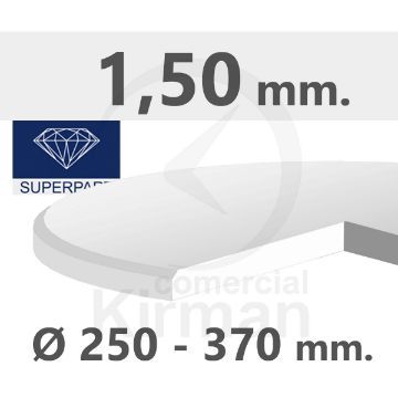 Cristal de Zafiro Plano 1.5 MM