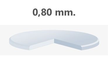 Cristal Mineral Plano Grosor 0.80 mm