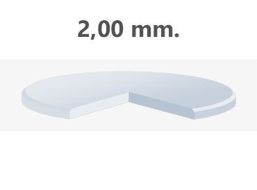 Cristal Mineral Plano Grosor 2.00 mm