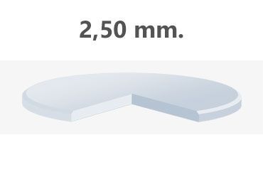 Cristal Mineral Plano Grosor 2.50 mm
