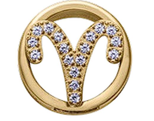 Viceroy 14271M01012AR Aries Zirconia Gold Steel Beads