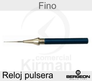 Aceitador Automático Bergeon Acero/Aluminio 52016 Azul Punta Fina Para Relojes De Pulsera