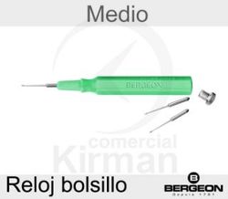 Aceitador Automático Bergeon Plástico 52087 Verde Punta Mediana (2) Puntas Recambio