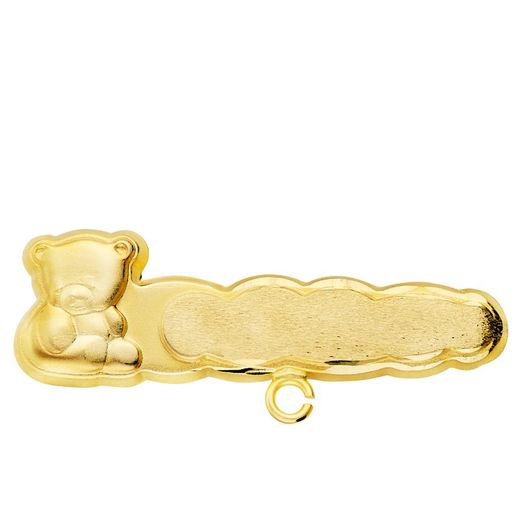 18kts Gold Baby Pin Bear 13564