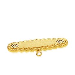 Alfiler Oro 9kts 30x6,5mm 9K13559 Tallado