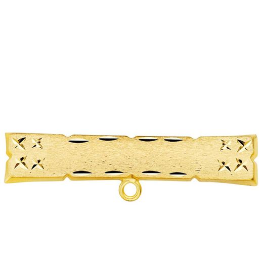 9kt Gold Pin 30x6mm 9K13561 Carved