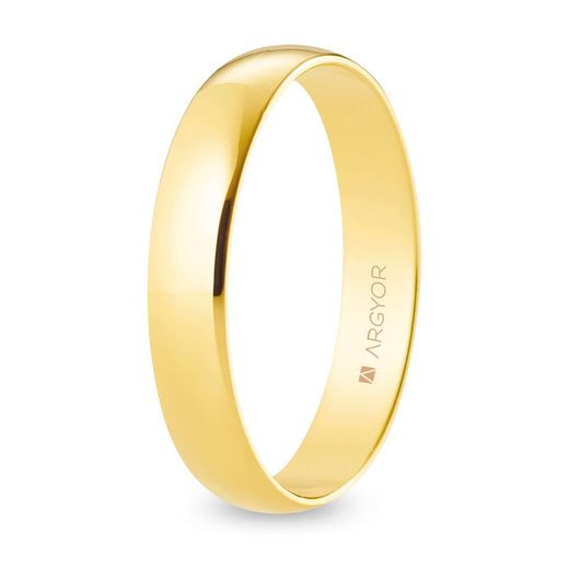 18 Karat Gold Argyor-MRM Ehering 4,00 mm (18)A40RP00 Poliertes Finish