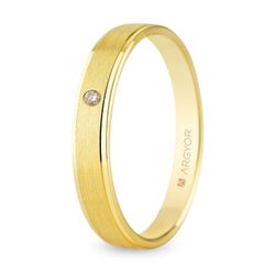 Alianza Oro 18kts Argyor-MRM 4mm (18)5140397D 1 Diamante 0,02ct