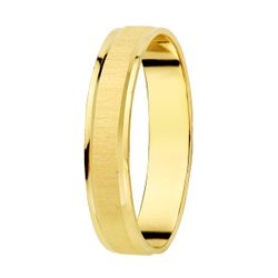 Alianza Oro 18kts Centro Mate & Bordes En Brillo 19000230/31 3,5mm