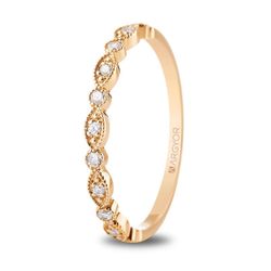 Alianza Oro Rosa 18kts Argyor-MRM 1,5mm (18)74R0174 11 Diamantes 0,13ct