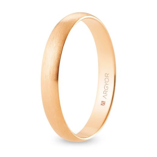 Aliança Or Rosa 18kts Argyor-MRM 3,5mm (18)R35CS00 Acabat Satinat