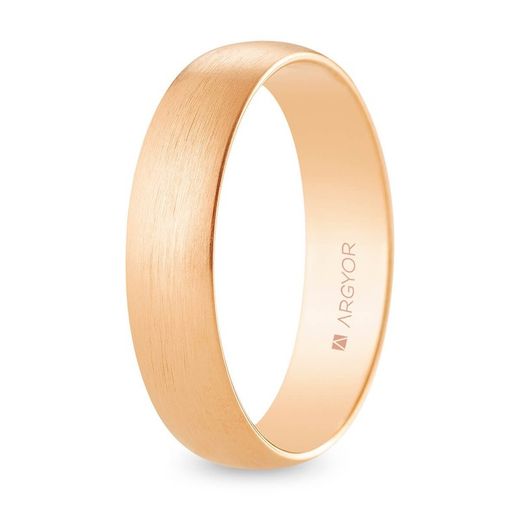 Aliança Or Rosa 18kts Argyor-MRM 5mm (18)R50RS00 Acabat Satinat
