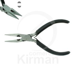 Alicate Acero 20063 Plano Puntas Media Caña Estriado