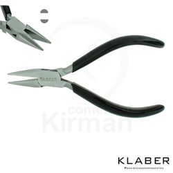 Alicate Acero Klaber 20076 Plano Puntas Media Caña Lisa
