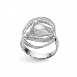 Anillo Abierto Plata Argent Basic ANRM056P Perla 6mm