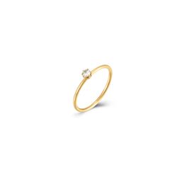Anillo Acero Dorado Mujer AAZ0014DOXX10 Circonita