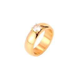 Anillo Acero Dorado Mujer AAZ0056DO12 Circonita
