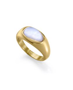Anillo Acero Dorado Viceroy Mujer 75439A01412 Piedra Madre Perla