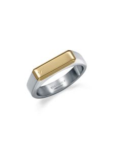 Anillo Acero IP Bicolor Dorado Viceroy 15213A02000 Lingote Dorado