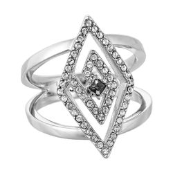 Anillo Acero Karl Lagerfeld Mujer 5483681 Calado Diamante & Cristales Swarovski