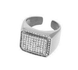 Anillo Acero Marea Hombre C00106/2823 Abierto Circonitas