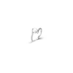 Anillo Acero Mujer AAM0016RHPA10 Piedra Mineral Perla