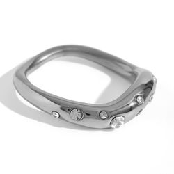 Anillo Acero Mujer AAZ0037RHCZ10 Circonitas