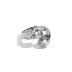 Anillo Acero Mujer AAZ0048RH10 Circonitas